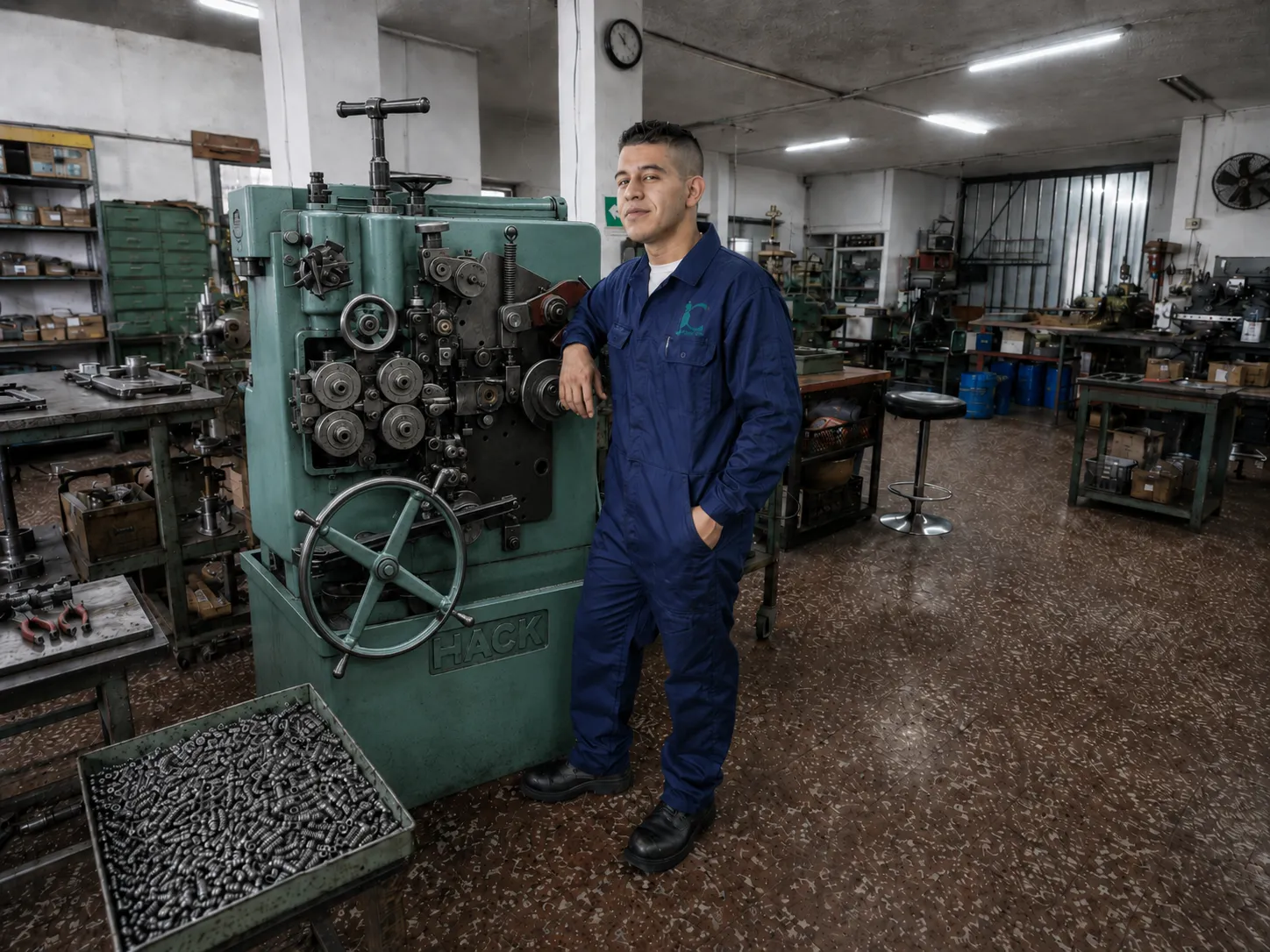 Maquinaria especializada de JC Resortes para fabricación de resortes industriales
